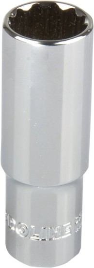 PROLINE Dugi 12-kutni nasadni ključ 1/2", 19 mm